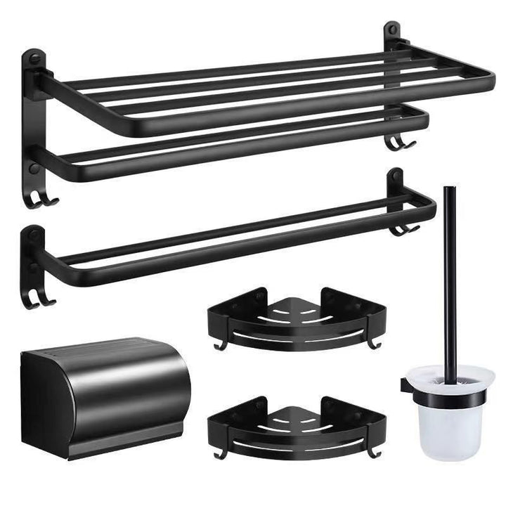 Lisslune | Modern Bathroom Hardware Toilet Paper Holder Bathroom Shelf Bathroom Accessories Set