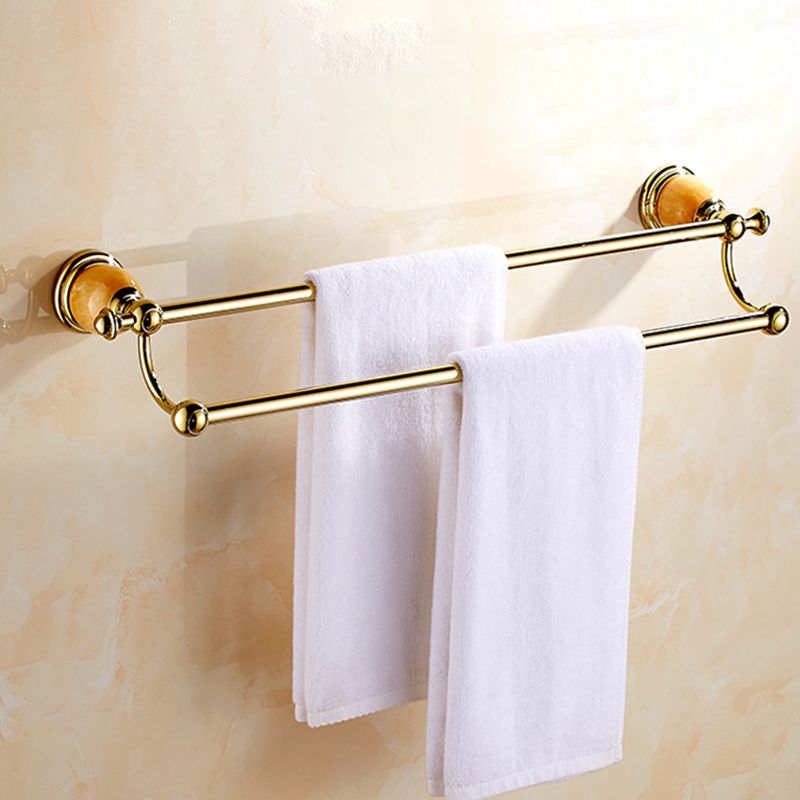 Lisslune | Polished Gold Bathroom Set Metal Bathroom Accessories Hardware Set