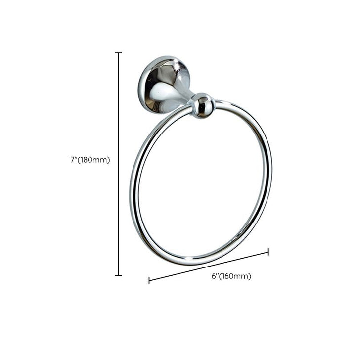 Lisslune | Metal Bathroom Set Traditional Style Chrome Bathroom Accessories Set