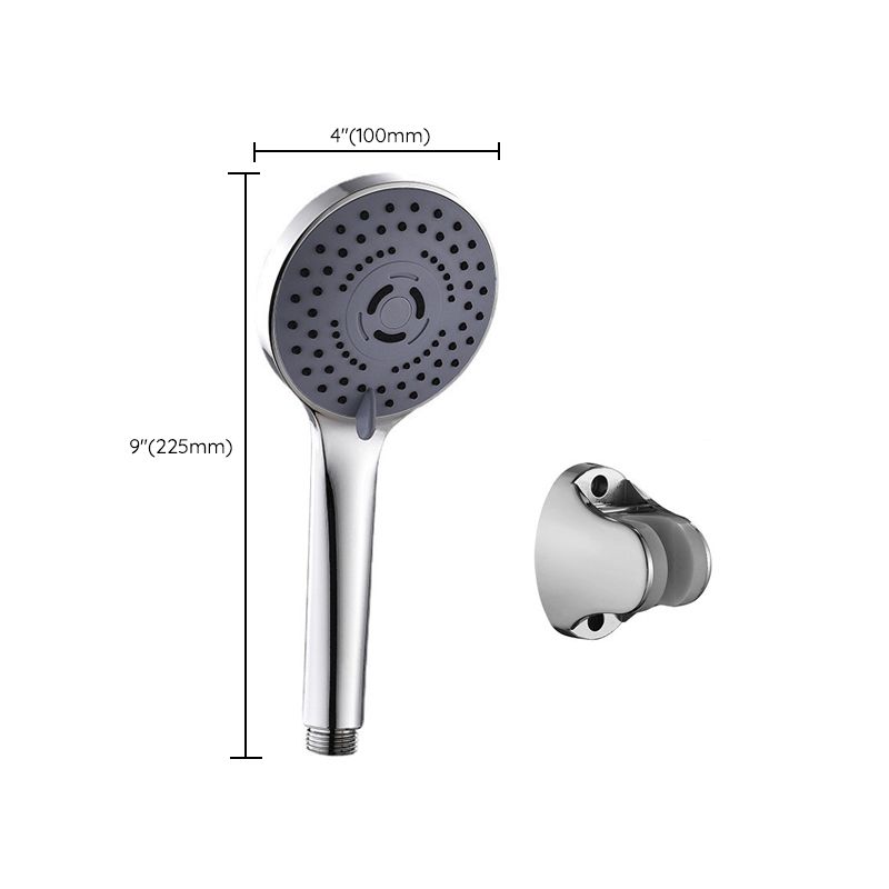 Lisslune | Modern Plastic Shower Head Round Handheld Shower Head with Adjustable Water Flow