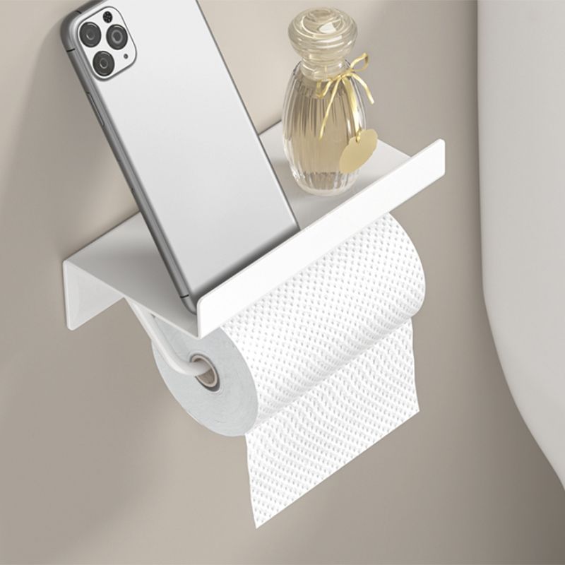 Lisslune | Modern White Bathroom Accessory Set Bathroom Shelf Paper Holder Bathroom Accessory Kit