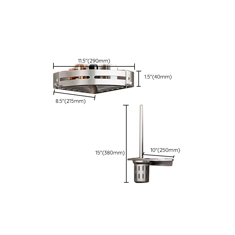 Lisslune | Metal Bathroom Hardware Set Adhesive Installation Bathroom Accessory Kit