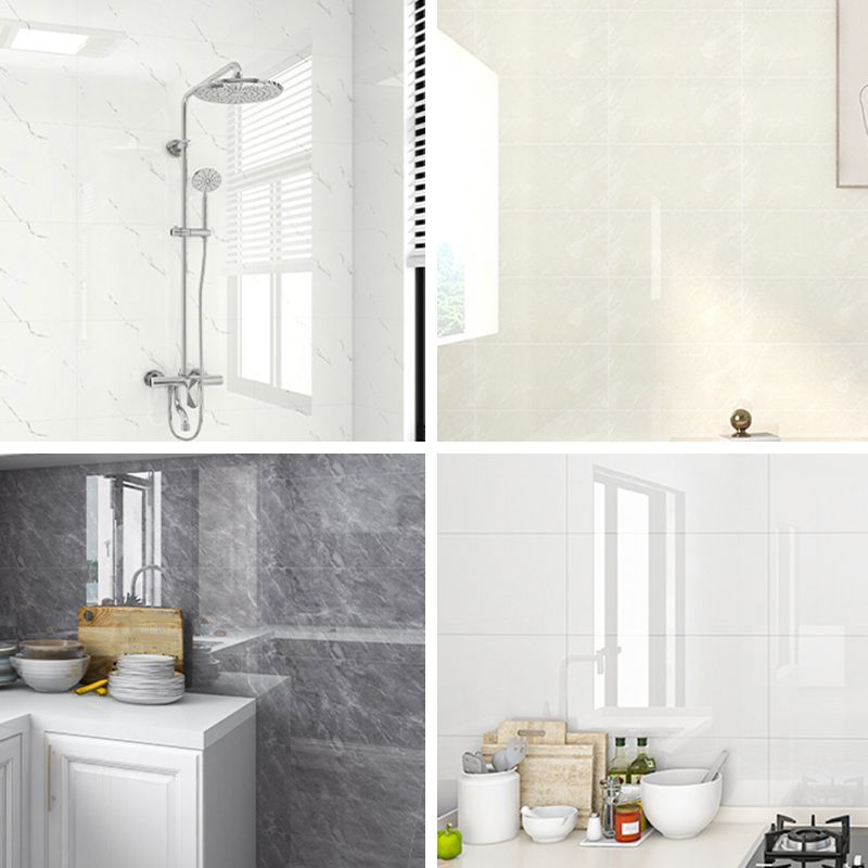 Lisslune | PVC Peel and Stick Back Wall Tiles Rectangular Wallpaper