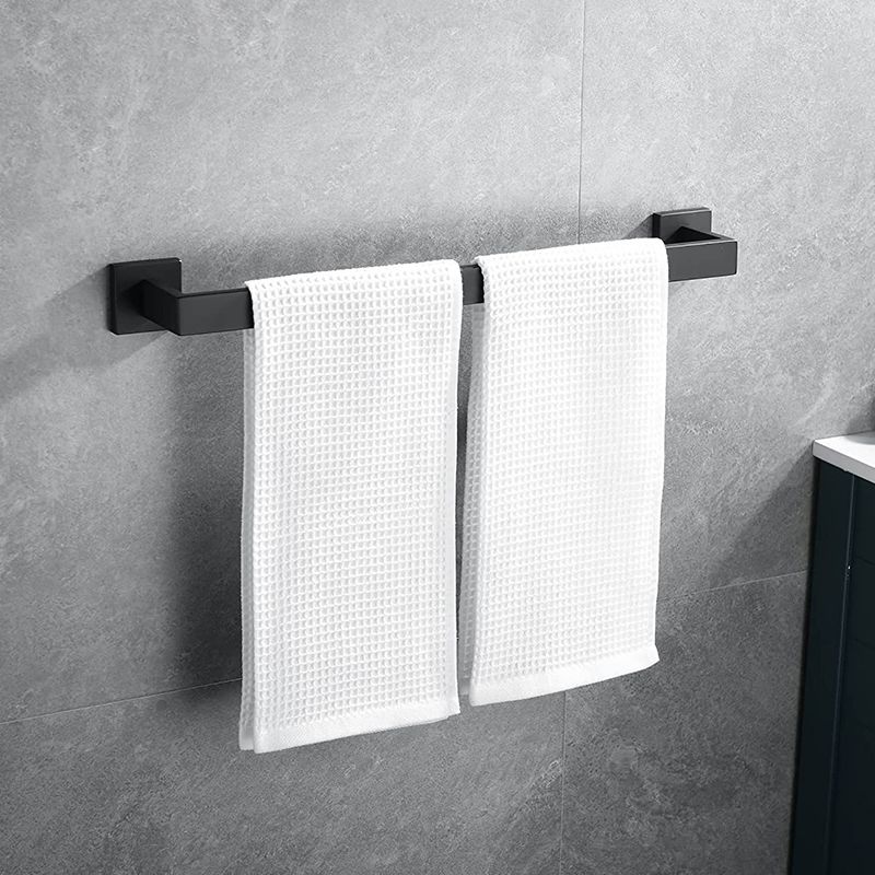 Lisslune | 7-piece bathroom accessory set made of stainless steel with paper holder/robe hook/towel ring bar
