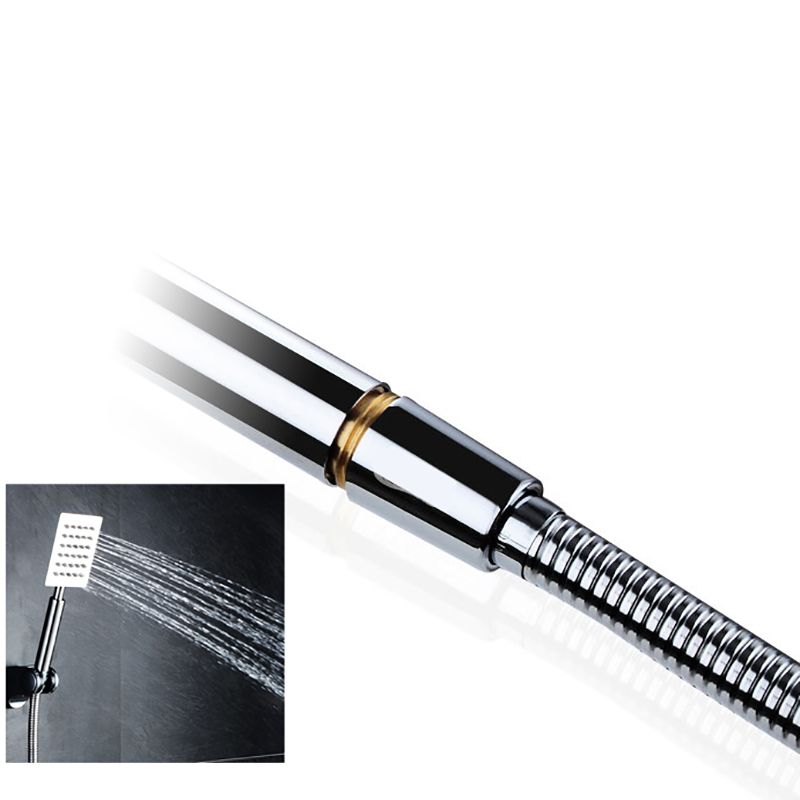 Lisslune | Shower head Brass Square Rain Spray Pipe Handheld Shower Head