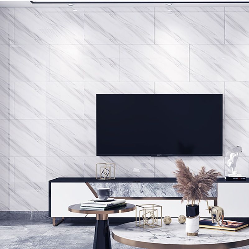 Lisslune | Rectangular Peel and Stick Tiles Modern Peel and Stick Back Wall 5 Pack