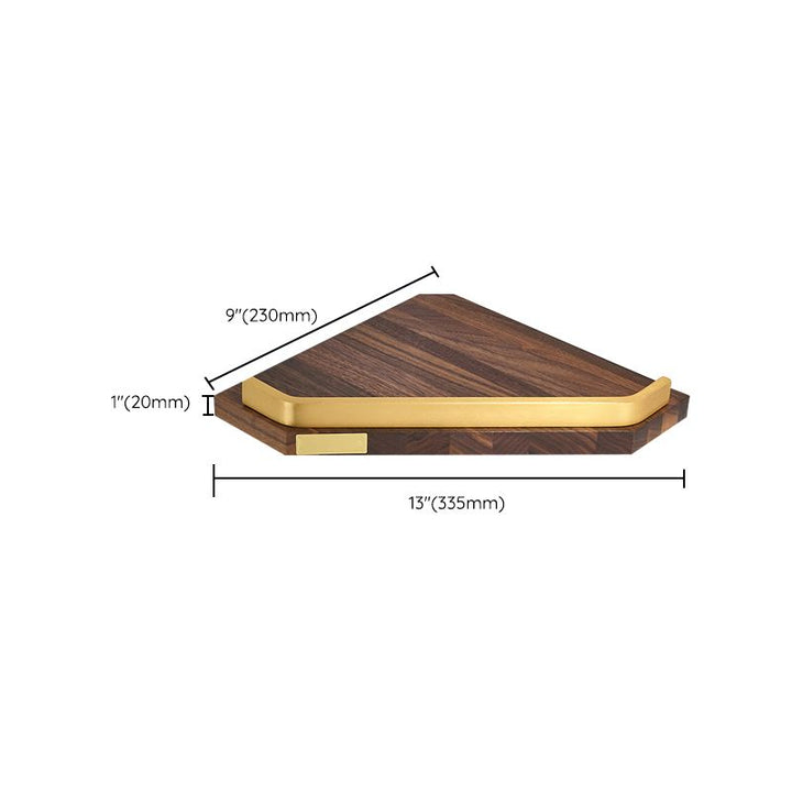 Lisslune | Wood and Aluminum Bath Hardware Set Golden Bathroom Accessories Set