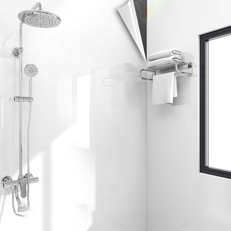 Lisslune | Modern Peel and Stick Splash Guard Wall Tile PVC Wallpaper for Shower
