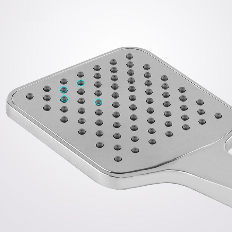 Lisslune | Chrome Square Shower Head Combination Wall Mounted and Ceiling Mounted Hand Shower