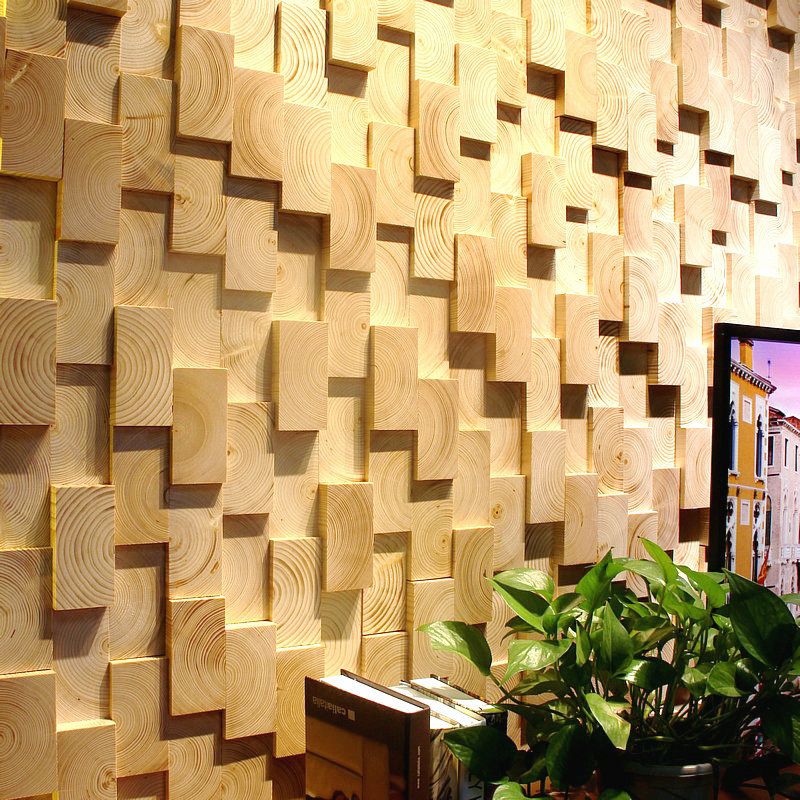 Lisslune | Wall-Ceiling Light Wood Gluing Mosaic Indoor Modern Wall Ceiling