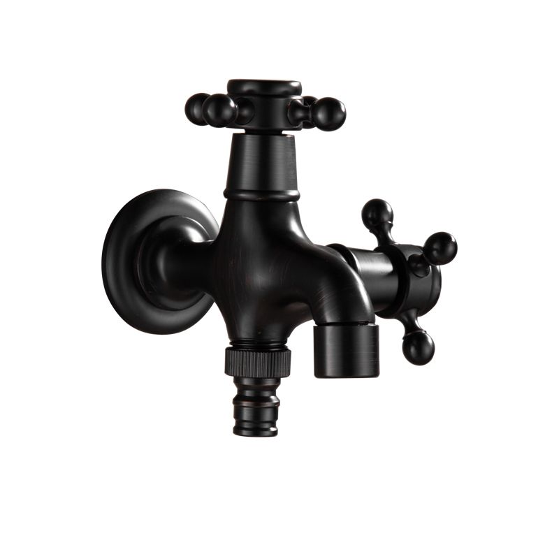Lisslune | Width Bathroom Sink Faucet Wall-Mounted Cross Handle Faucet