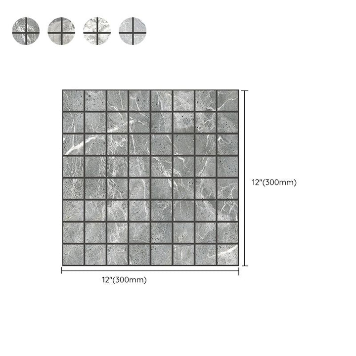 Lisslune | Mosaic Tile Peel and Stick Tile PVC 3D Kitchen Backsplash Peel and Stick Wall Tile