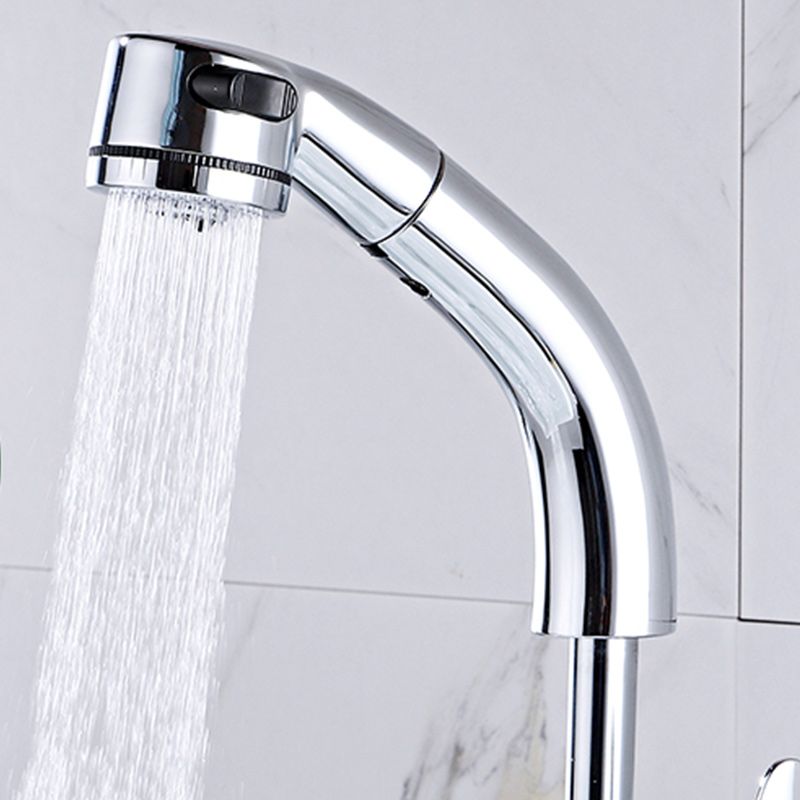 Lisslune | Modern Simple Vessel Sink Faucet High Arc Bathroom Sink Faucet