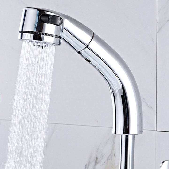 Lisslune | Modern Simple Vessel Sink Faucet High Arc Bathroom Sink Faucet