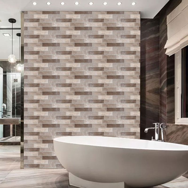 Lisslune | Peel & Stick Subway Tile Rectangle Waterproof Plastic Peel & Stick Tile for Shower