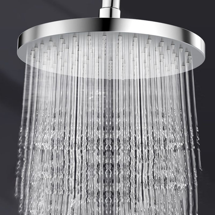 Lisslune | Metal Shower Combo Contemporary Fixed Shower Head with Round and Rectangular Shape