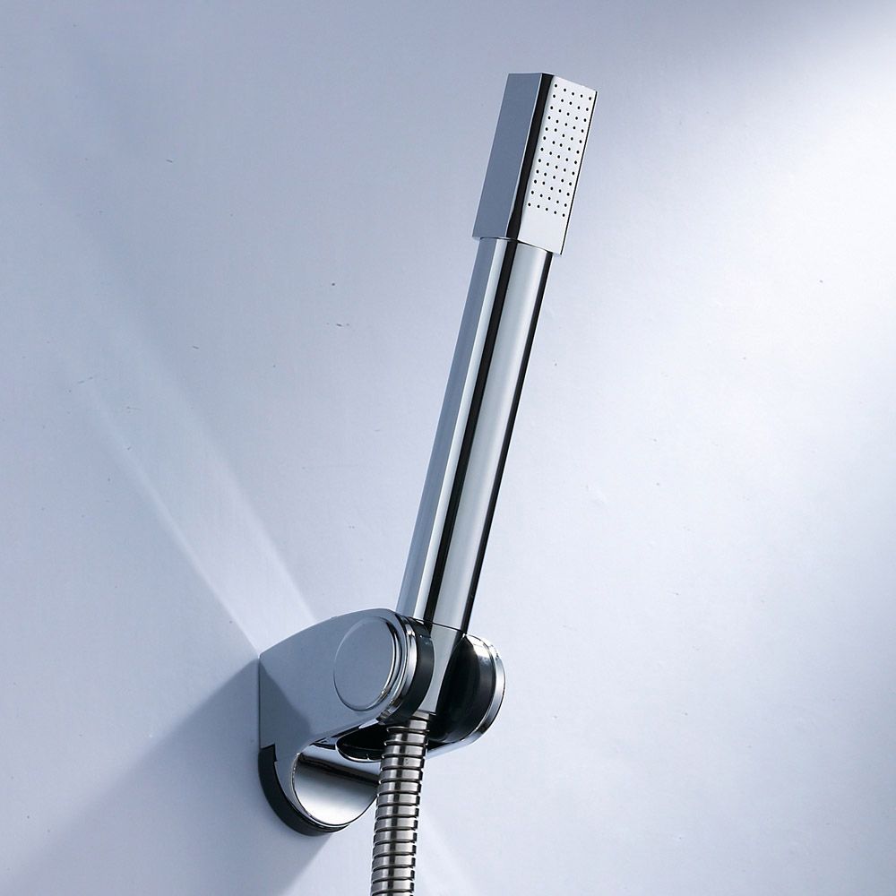 Lisslune | Simple Handheld Shower Head Square 304 Stainless Steel Shower Head