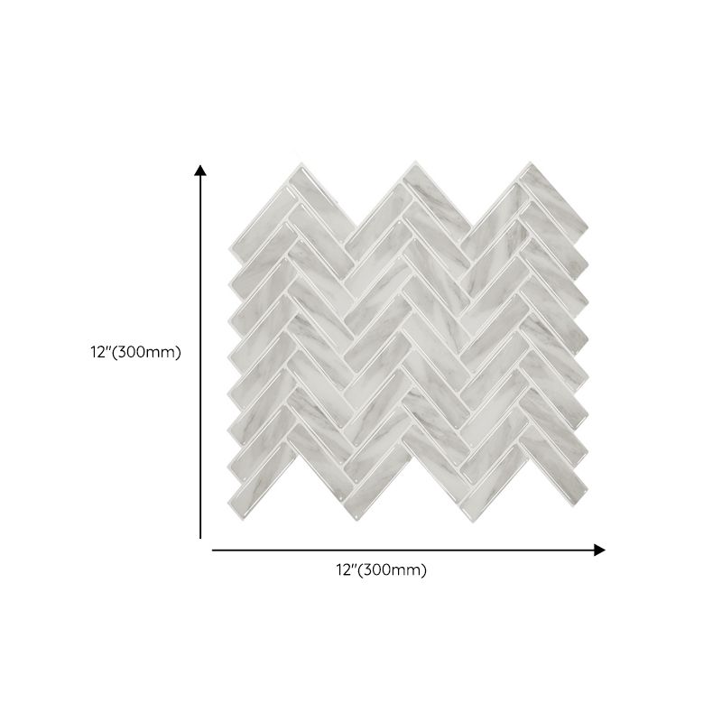 Lisslune | Modern Peel and Stick Tiles PVC Herringbone Peel and Stick Backsplash Tiles