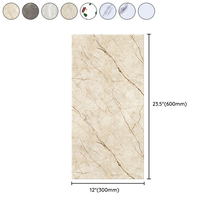 Lisslune | Rectangular Single Tile 12" x 24" Waterproof Splash Wall Tile for Bathroom
