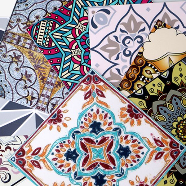 Lisslune | Square Peel & Stick Mosaic Tiles PVC Mosaic Tiles Wallpaper with Waterproof