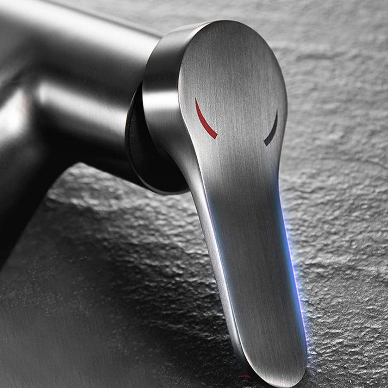 Lisslune | Simplicity Brass Sink Faucet Low Arc Solid Color Centerset Vanity Faucet for the Bathroom