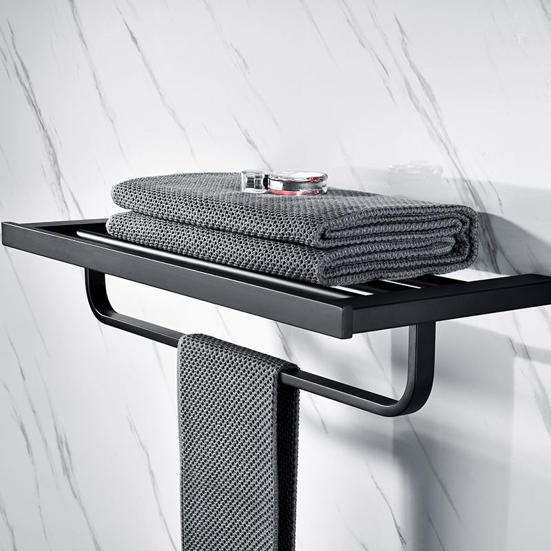 Lisslune | 5-piece Modernism Bath Accessory Set in Matte Black Stainless Steel