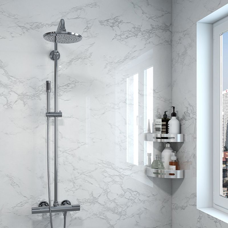 Lisslune | Modern Peel and Stick Tile Vinyl Smooth Back Wall Wallpaper