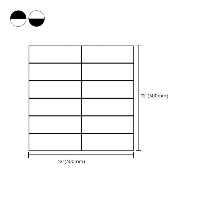 Lisslune | Tile Stripping & Sticking Rectangle White Plastic Waterproof Tile Stripping & Sticking for Shower 10-Pack