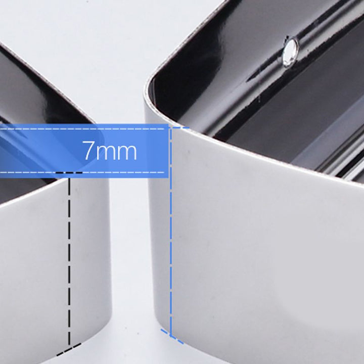 Lisslune | Modern Stainless Steel Bathroom Accessory Set Rectangular & Triangle Bathroom Shelf