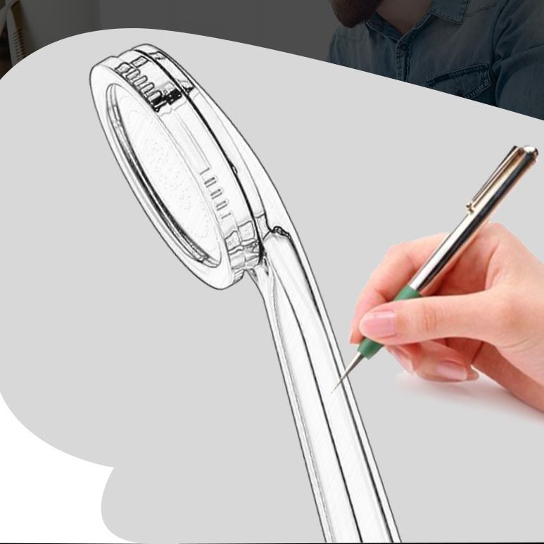 Lisslune | Round Handheld Shower Head made of Plastic Contemporary Style Shower Head