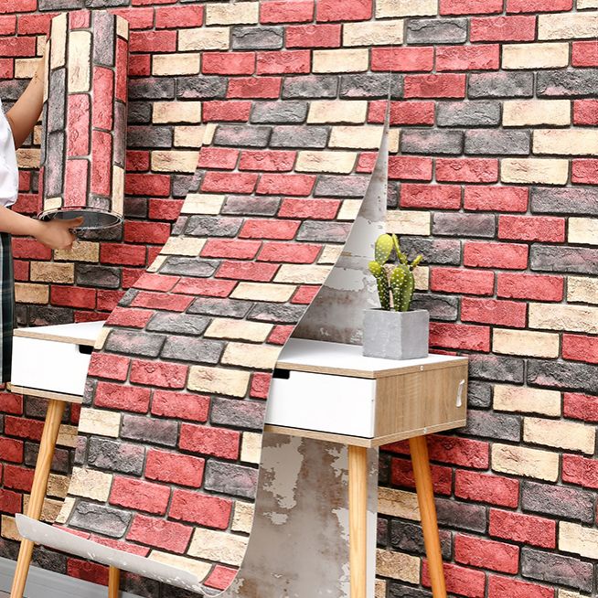 Lisslune | Industrial Wall Plank Brick Pattern Bathroom and Living Room Wall Panels