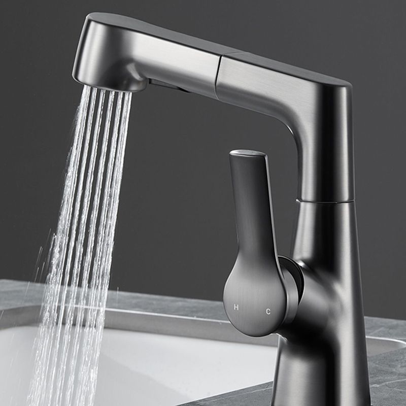 Lisslune | Modern 1-Lever Basin Faucet Round Basin Faucet Brass