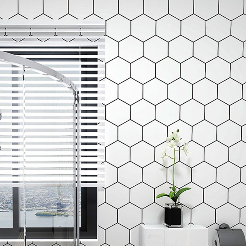 Lisslune | Hexagonal Peel-and-Stick Tiles Mosaic Tile Peel-and-Stick Backsplash