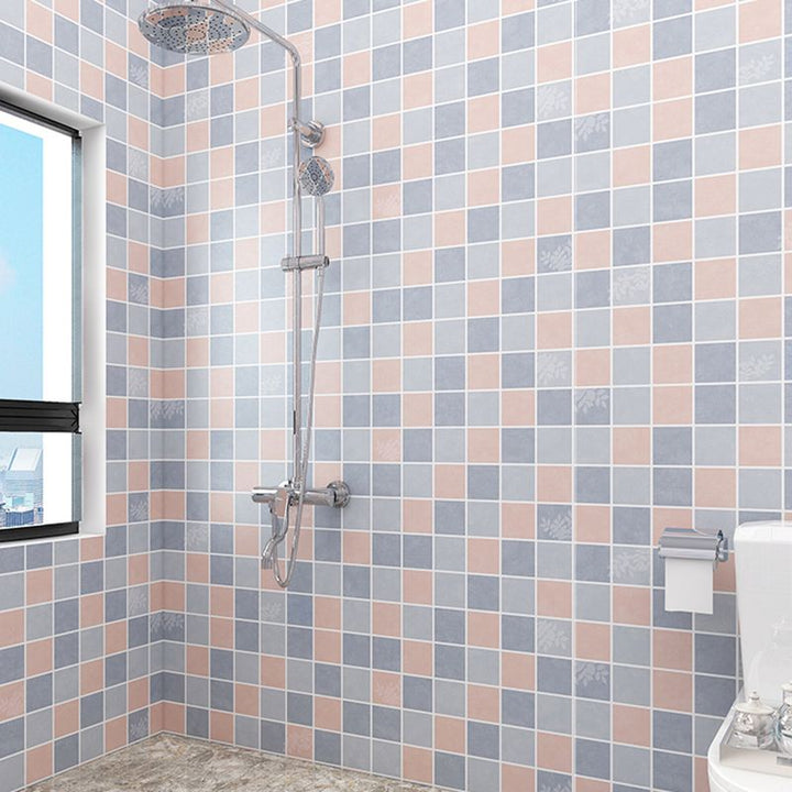 Lisslune | Modern Peel & Stick Tile Plastic Grid Peel/Stick Splash Guard Tile for Shower