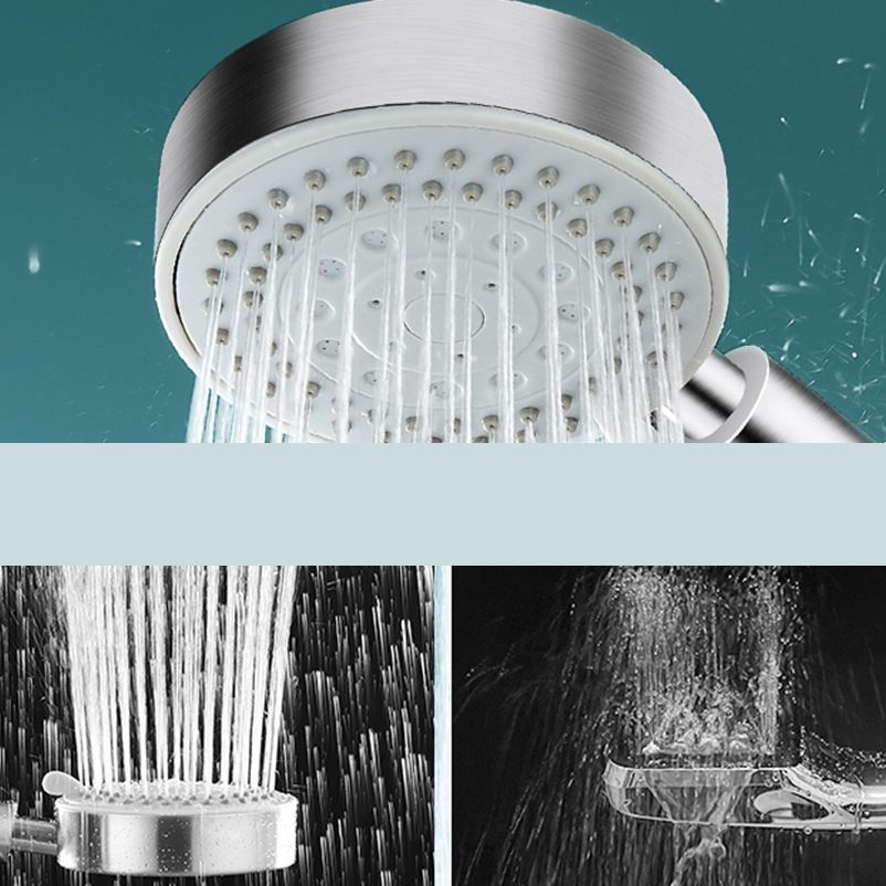 Lisslune | Stainless Steel Round Hand Shower Adjustable Spray Pattern Shower Head