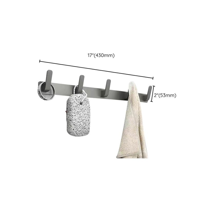 Lisslune | Matt gray bathroom accessory set bathroom shelf/towel holder & paper holder included