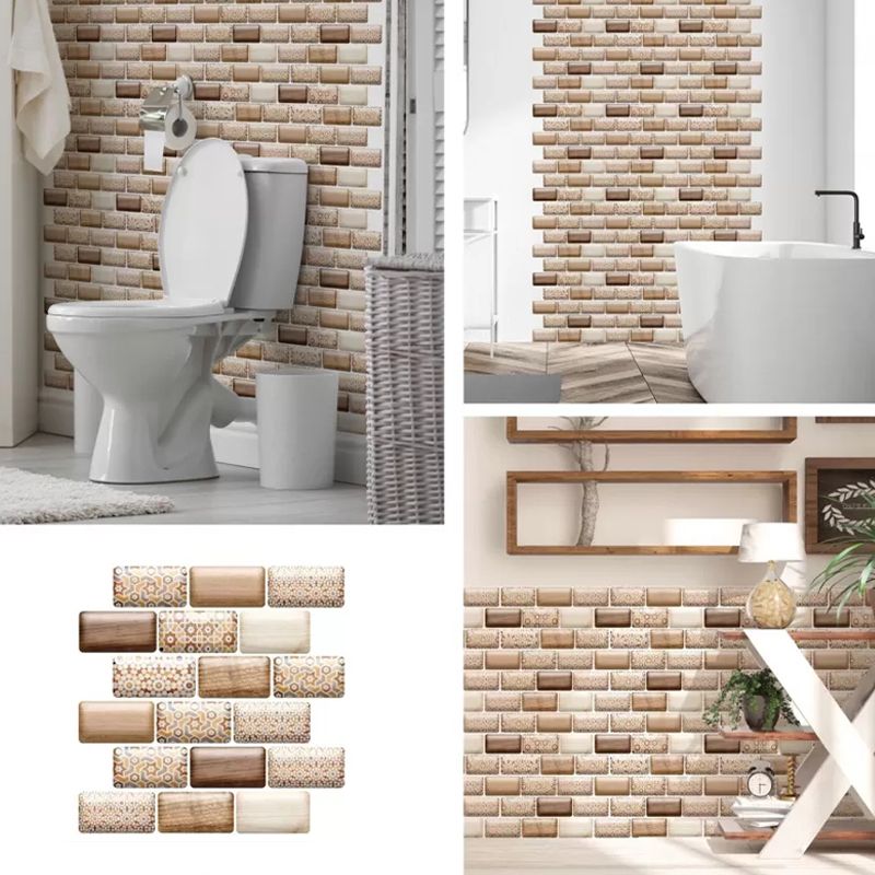 Lisslune | Modern Matte Peel and Stick Tile Rectangular PVC Subway Tile for Bathroom