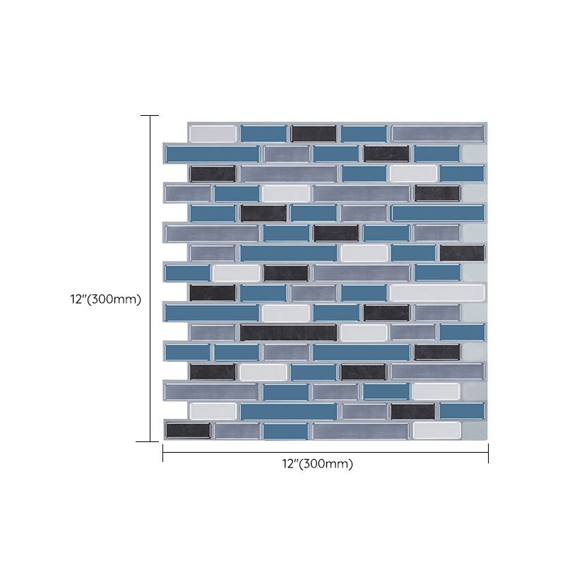Lisslune | Modern Peel & Stick Field Tile PVC Offset Joint Peel & Stick Subway Tile
