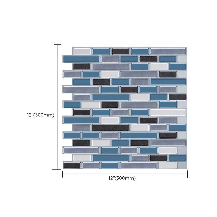 Lisslune | Modern Peel & Stick Field Tile PVC Offset Joint Peel & Stick Subway Tile