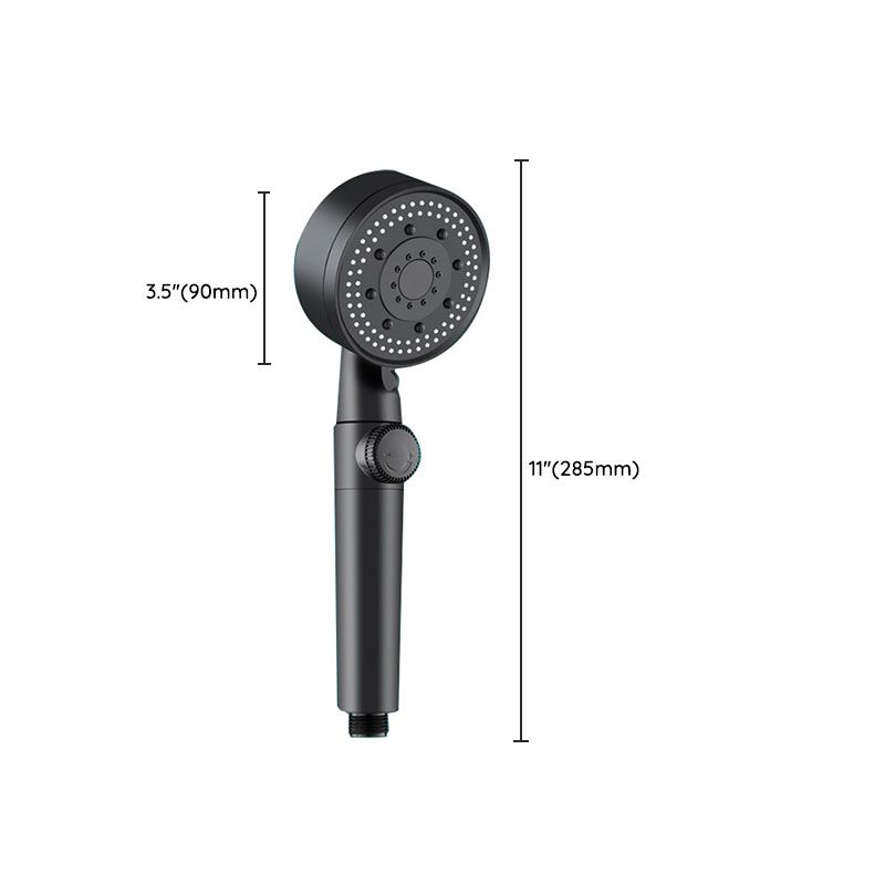 Lisslune | Contemporary Shower Head Combo Hand Shower Plastic Wall Mount Black Shower Head