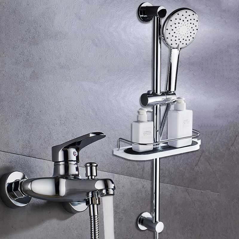 Lisslune | Tradition Fixed Bathtub Mixer Wall Mount Lever Handle Bathtub Mixer
