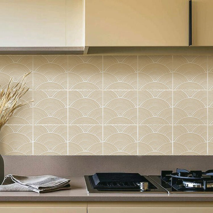 Lisslune | Modern Mosaic Tile Peel and Stick Tile Pvc Kitchen Backsplash Peel and Stick Wall Tile