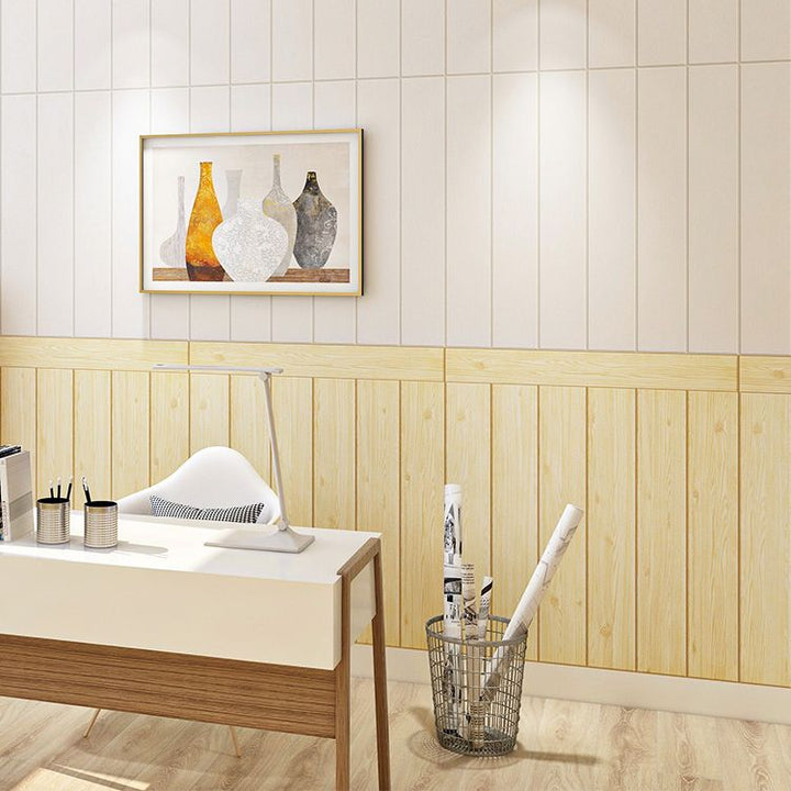 Lisslune | Contemporary Wall Paneling Interior Peel and Press Wall Paneling with Waterproof