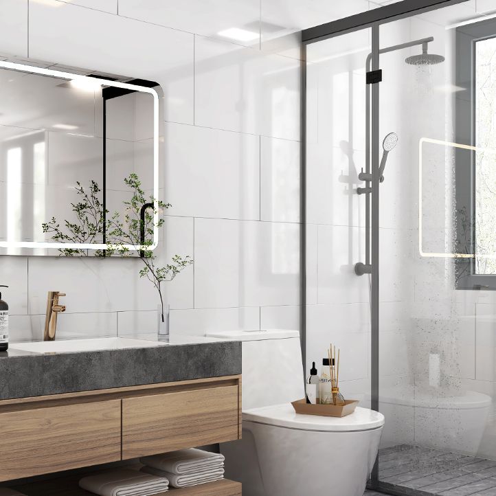 Lisslune | Modern splash protection wall covering waterproof removable and adhesive mosaic tile for the bathroom