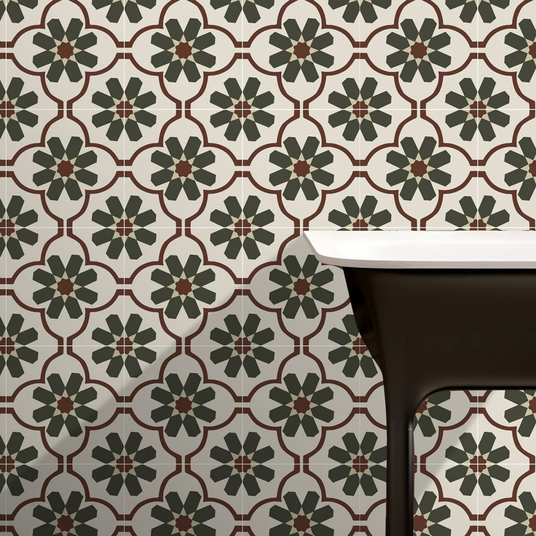 Lisslune | Single Tile Wallpaper Square PVC Peel & Stick Field Tile with Waterproof