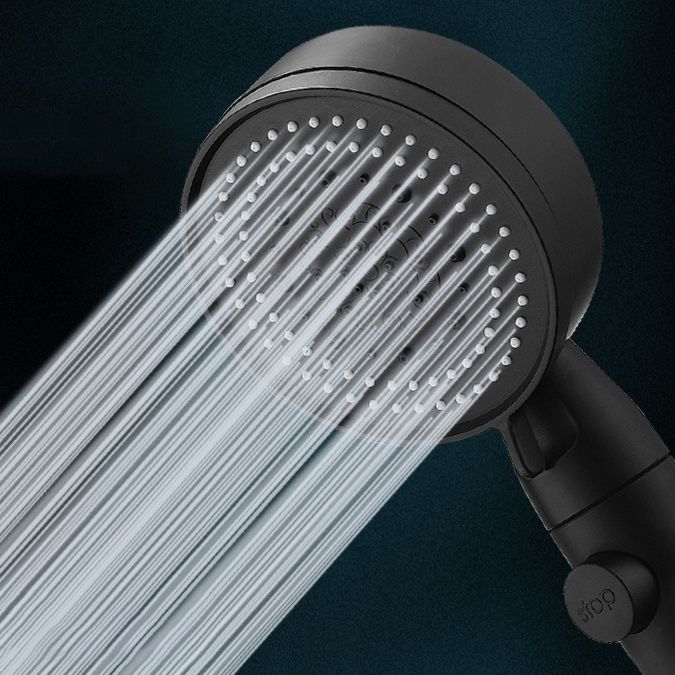 Lisslune | Modern Shower Head Adjustable Spray Pattern Round Plastic Hand Shower