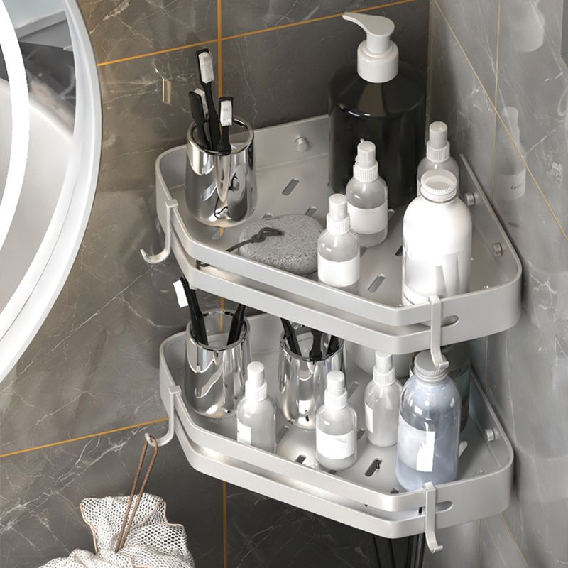 Lisslune | Modern 2/3-piece Bathroom Set Stainless Steel Triangle Bath Shelf made of Aluminum