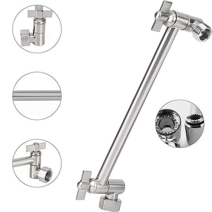 Lisslune | Modern square shower head wall mount standard spray fixed shower