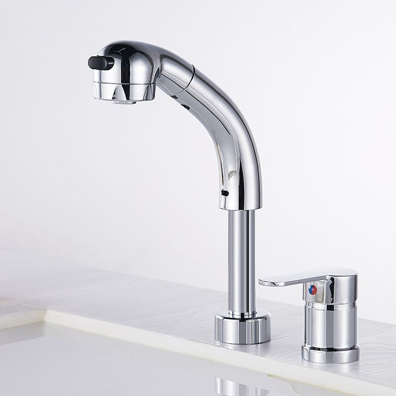 Lisslune | Vessel washbasin faucet High arc three-way spout 2-hole fittings