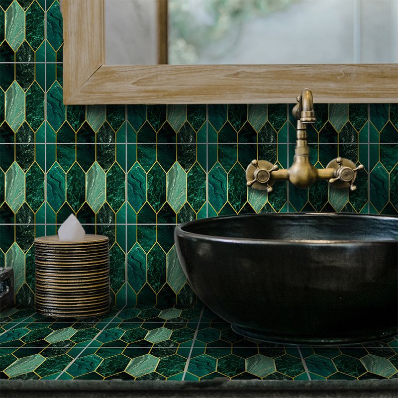 Lisslune | Mosaic Tiles Wallpaper Plastic Contemporary Removable & Stick Mosaic Tile